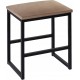 Taboret Loft 40x30cm Beżowy Welur W10