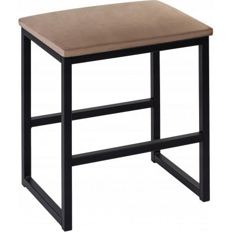 Taboret Loft 40x30cm Beżowy Welur W10