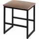 Taboret Loft 40x30cm Beżowy Welur W10