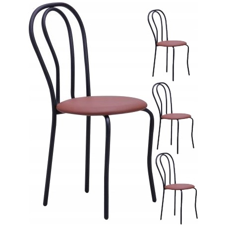 ZESTAW 4 x Krzesła Kuchenne Tulipan BLACK II