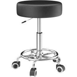 Taboret fryzjerski MILA Czarny